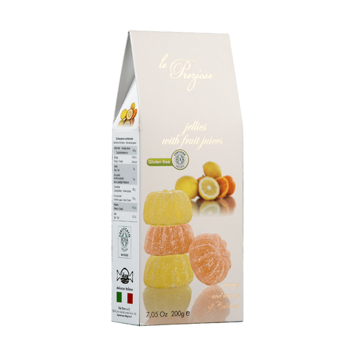 Lemon and Orange Flavored Gelèe Candies 350 Gr. - Perle di Sole