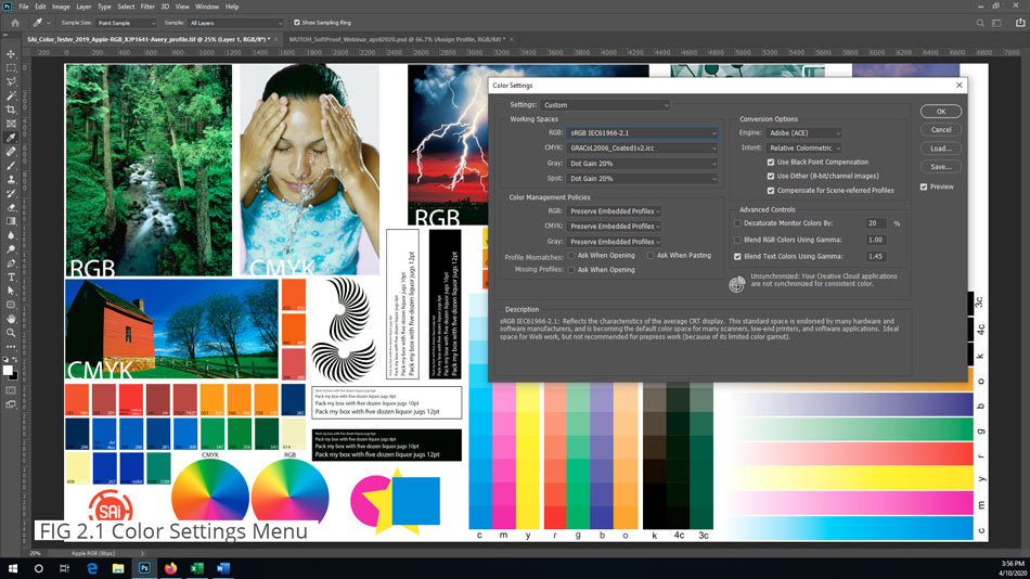 Adobe Photoshop Color Settings