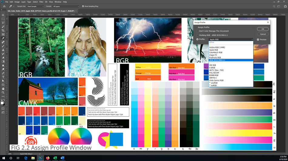Assigning Profiles in Photoshop