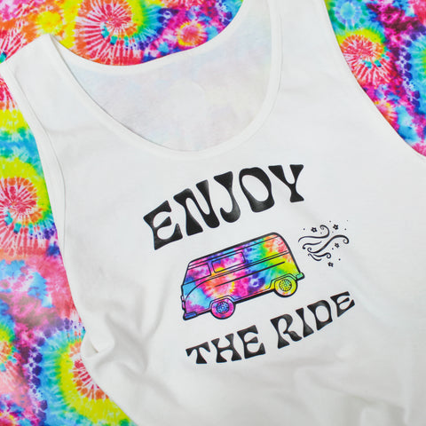 Tie-dyed apparel using HTV can be a summer best-seller