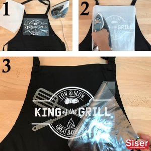 Step-by-step, you can layer Siser EasyWeed EcoStretch Heat Transfer Vinyl