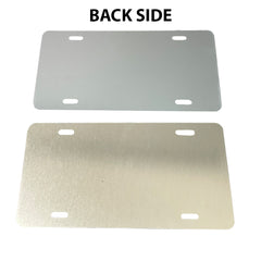 Mirrored Acrylic License Plate Blanks - 6 in x 12 in - 14 Colors