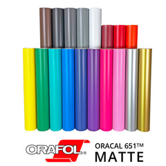 Oracal 651 Glossy Vinyl Rolls - Red 12 Inches x 150 Foot