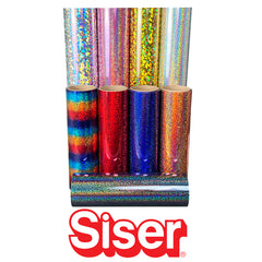 Logical Color GlitterSOFT - Glitter Heat Transfer Vinyl Sheets- 10 in x 36  in