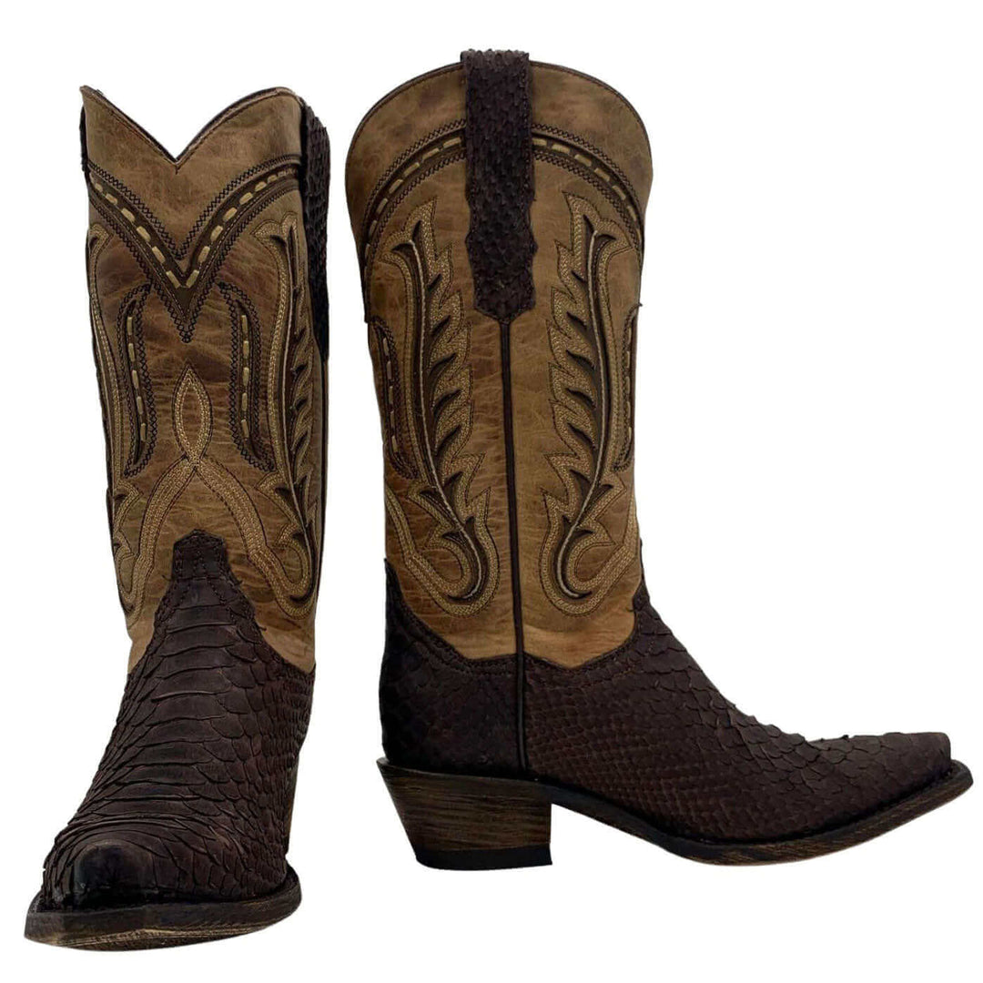 Vaccari Women's Hand Corded Cowgirl Boots