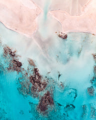 Foto della natura dell'acqua vista dall'alto