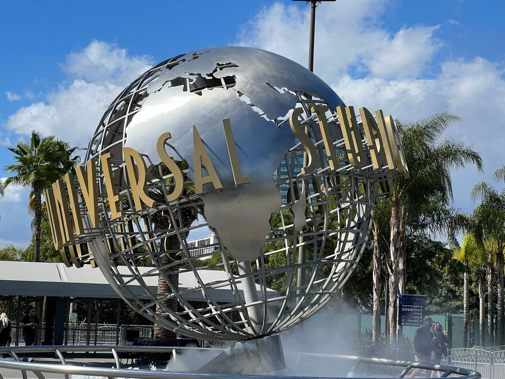 Universal Studios Metal Globe Sign