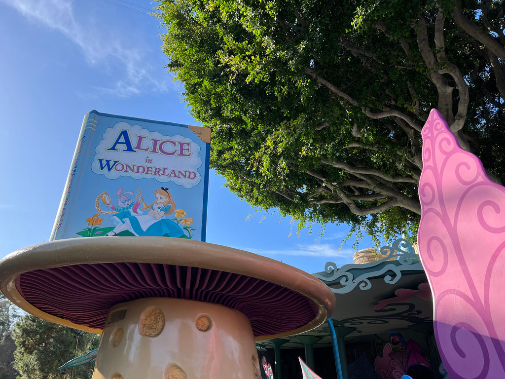 Alice In Wonderland Ride Sign
