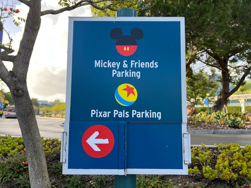 Disneyland Parking Structure Directional Signs