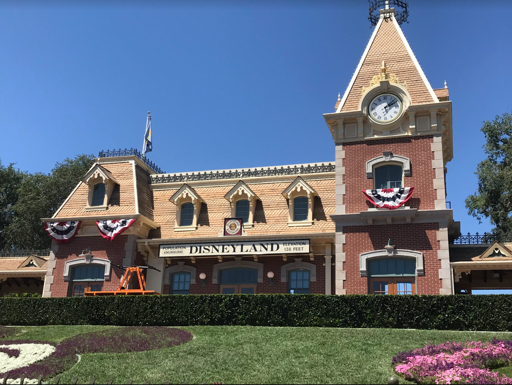 Main Street Railroad Station at Disneyland