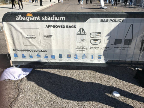 Here's what to know about bringing bags to Allegiant Stadium 