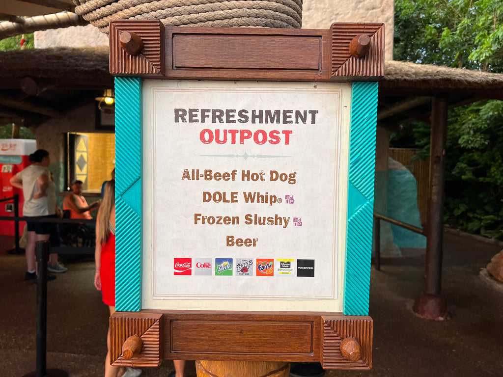Refreshment Outpost Dole Whip Sign