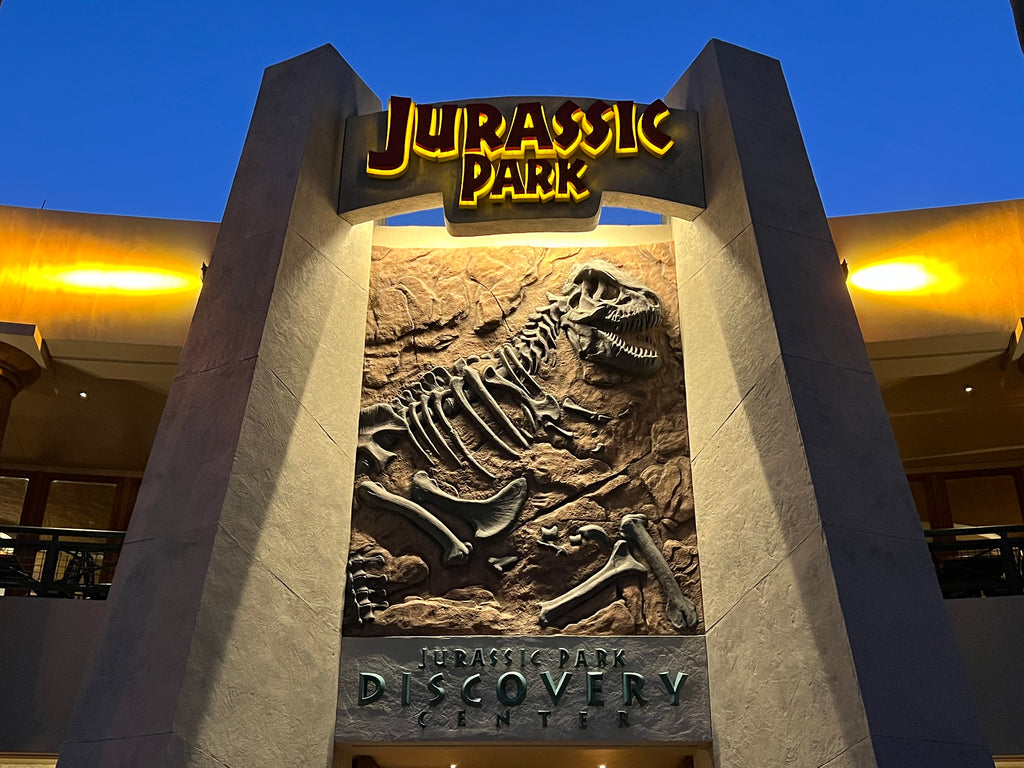 Jurassic Park Discovery Center Sign