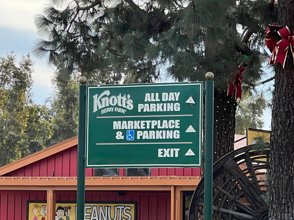 Knott's Parking Sign