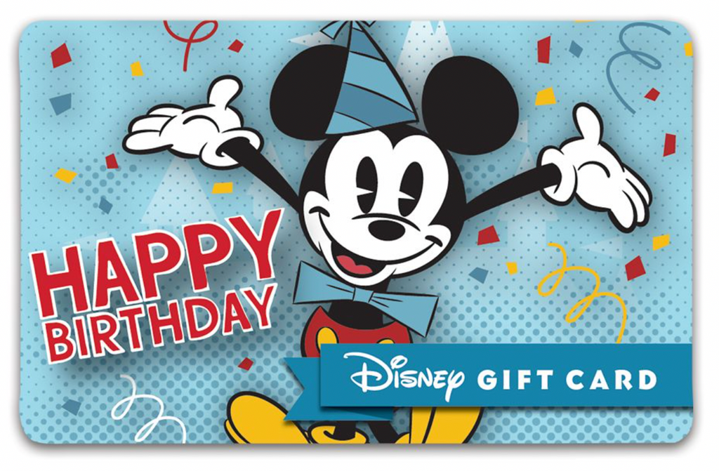 Mickey Happy Birthday Gift Card