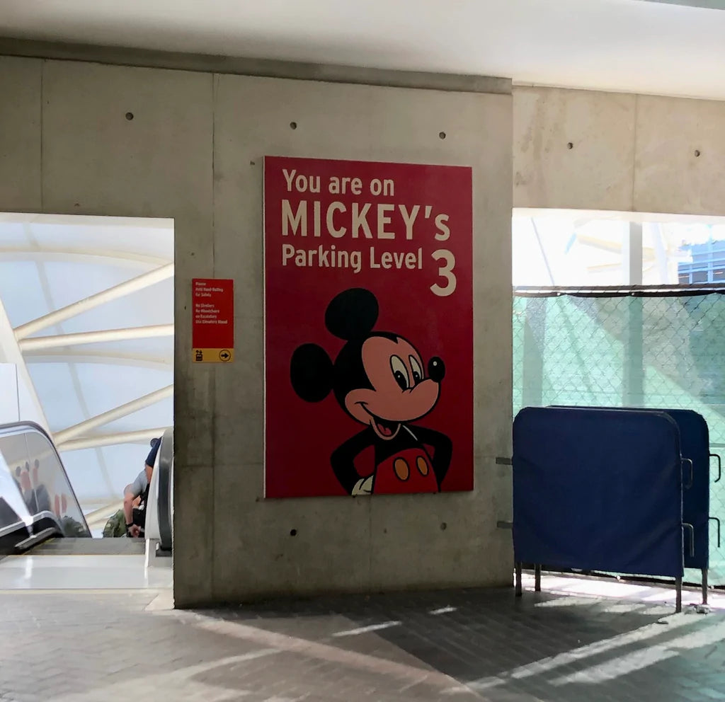 Mickey Parking Structure Sign