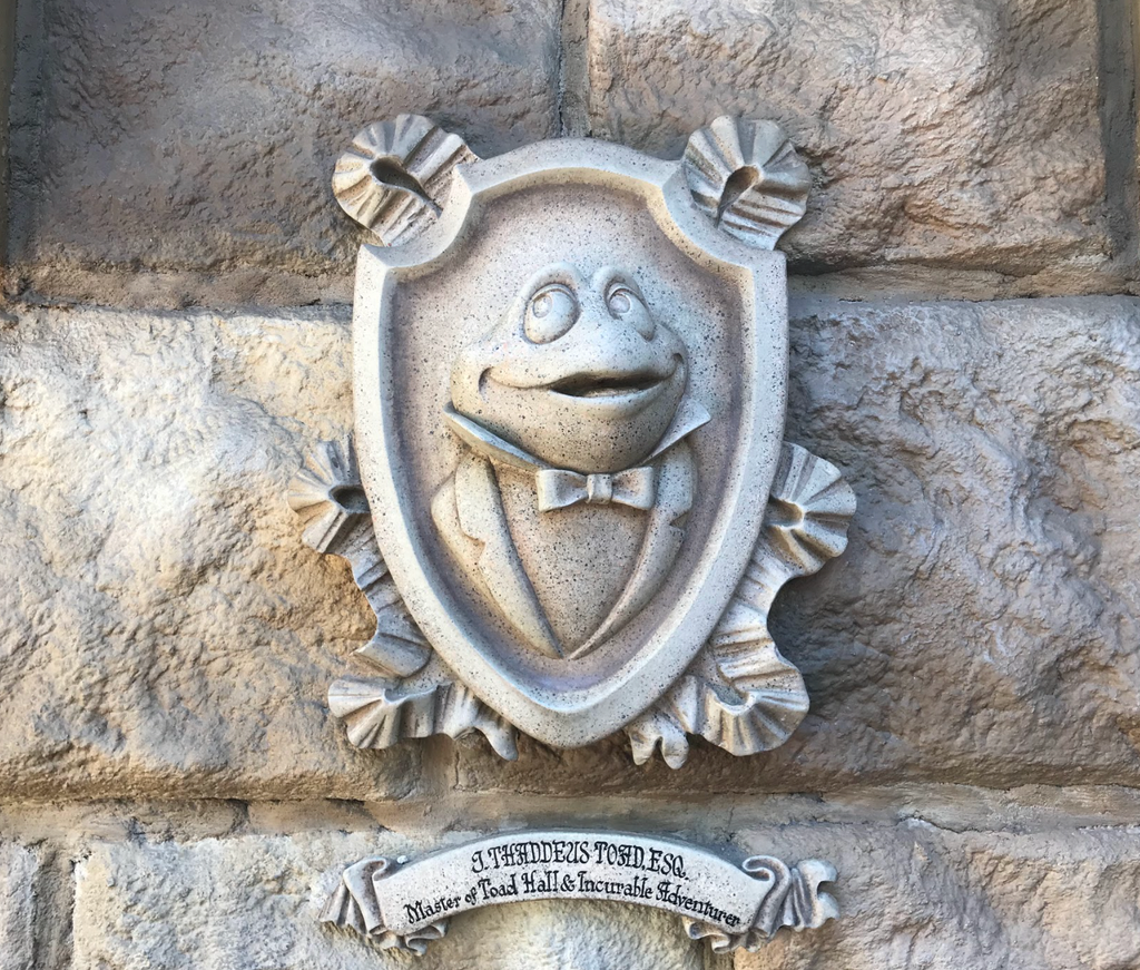 Plaque of Mr. Toad