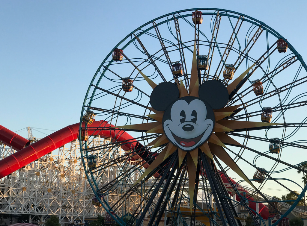 Pixar Pier at Sunset