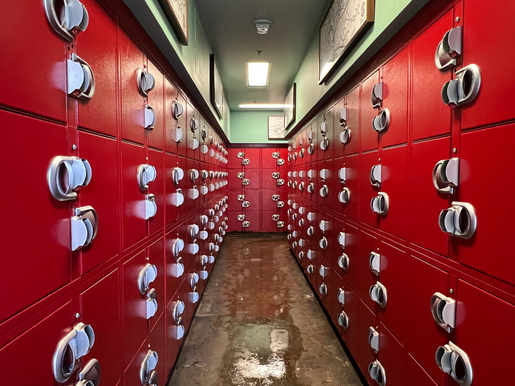 Row of Lockers at Disneyland