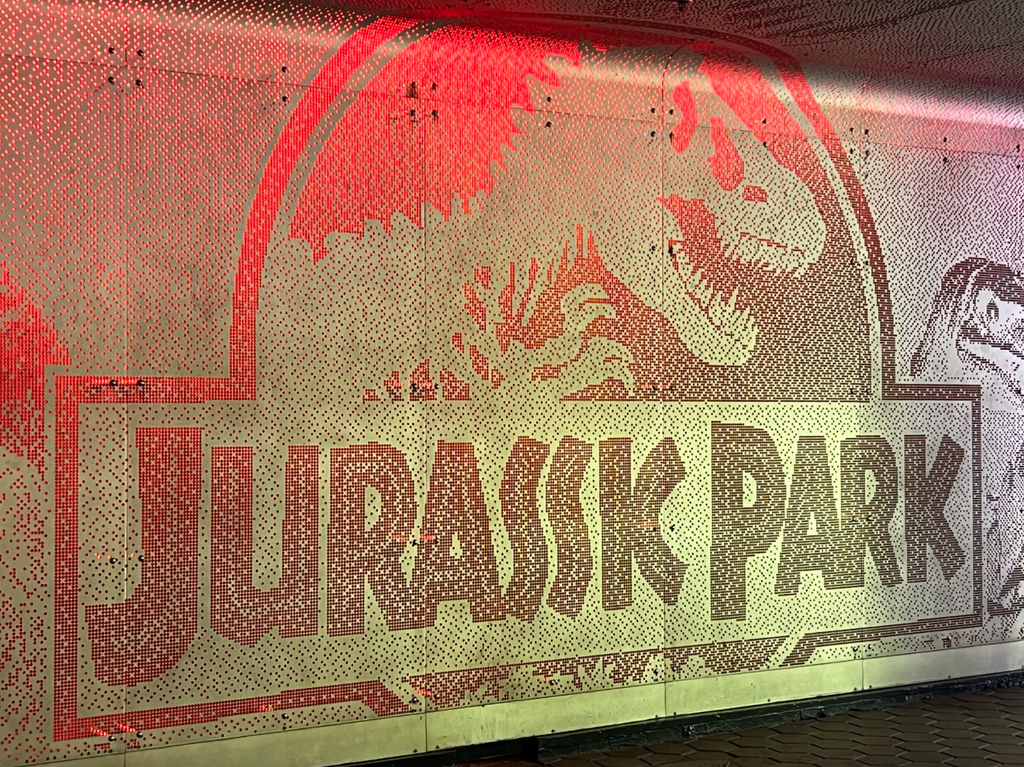 jurassic park garage at universal studios hollywood