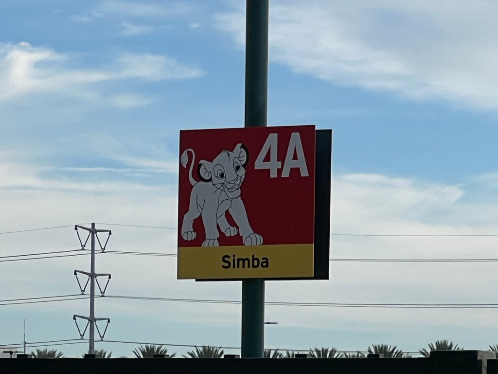 Simba Parking Lot Sign