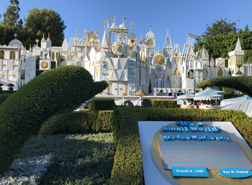 Small World Sign with Ride in the Background