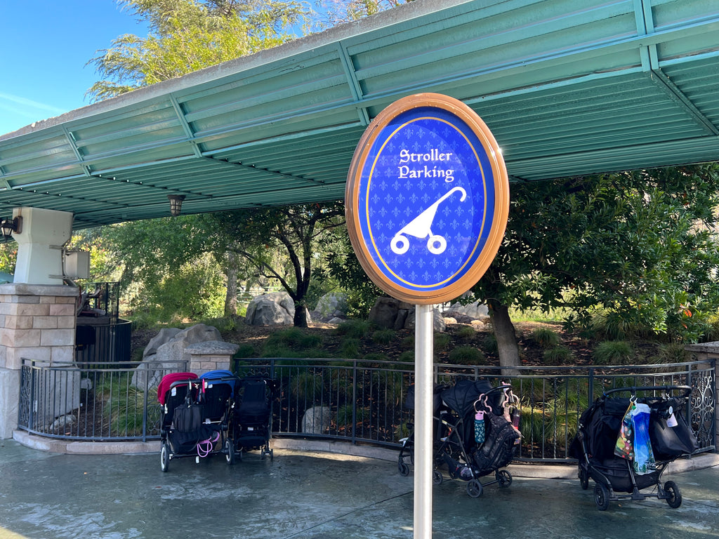 Disneyland Stroller Parking Sign