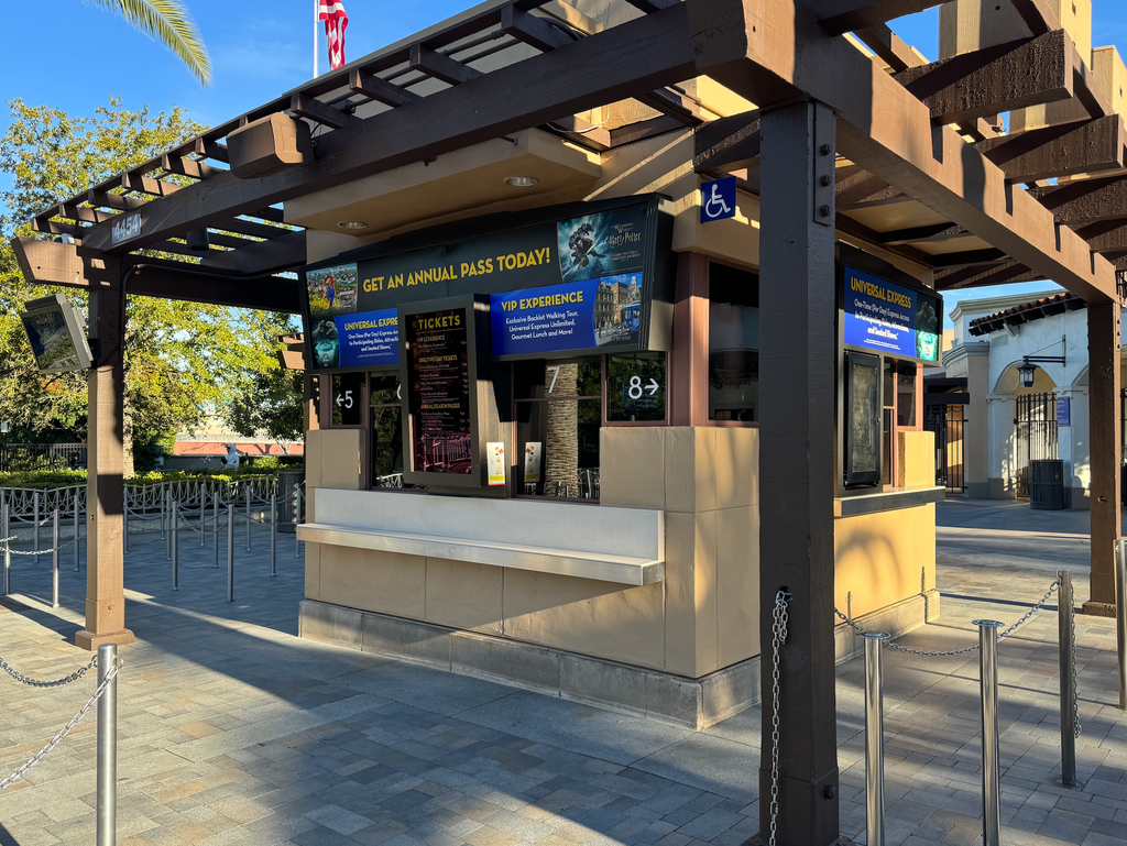 Universal Studios Hollywood Ticket Booth