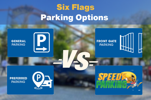 all six flags parking options