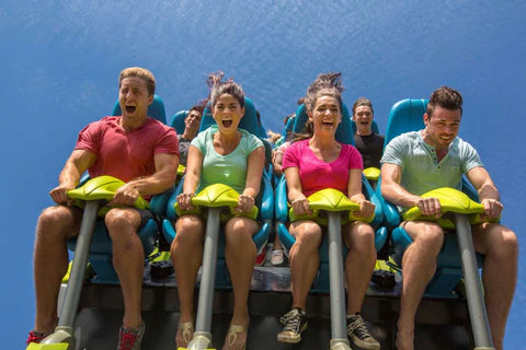 carowinds visitors on a ride