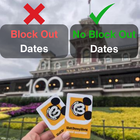 disney annual pass blockout dates