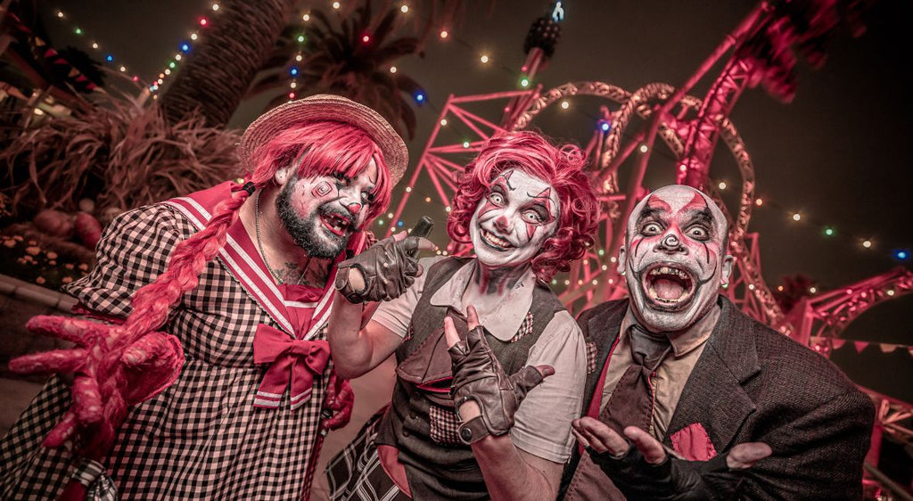 Three Knott's Scary Farm Clowns