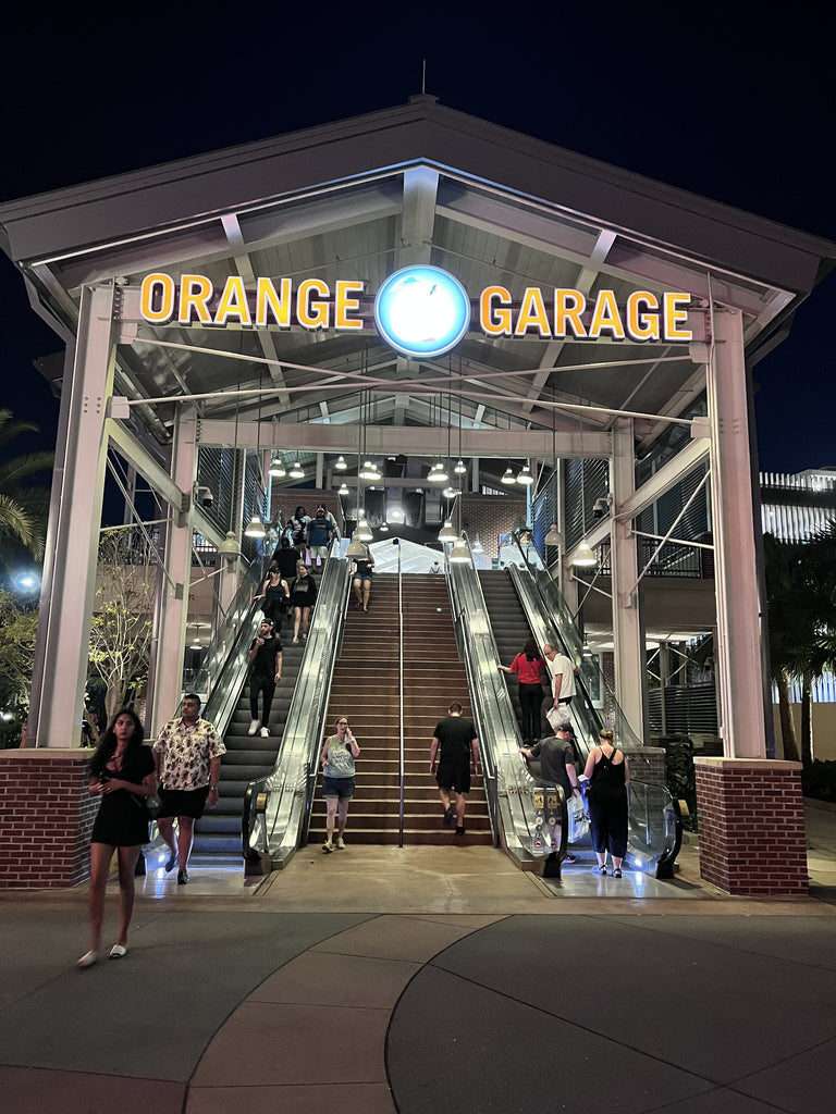 orange garage disney springs