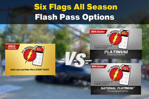 six flags all season flash pass options