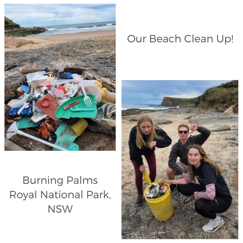 Ecodownunder beach clean up Burning Palms Beach, Royal National Park, NSW