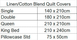 Linen Cotton Blended Quilt Cover Set
