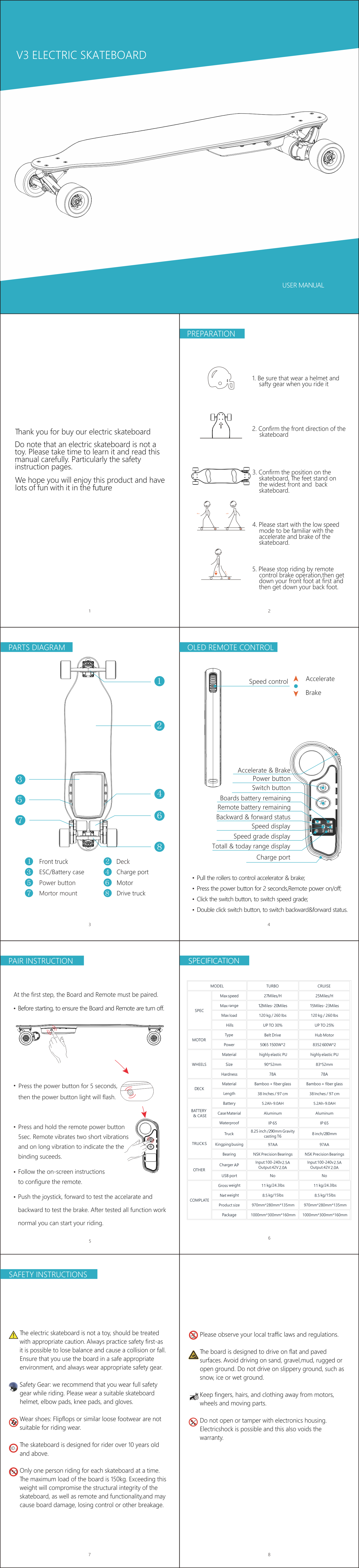 vestar v3bamboo user_manual