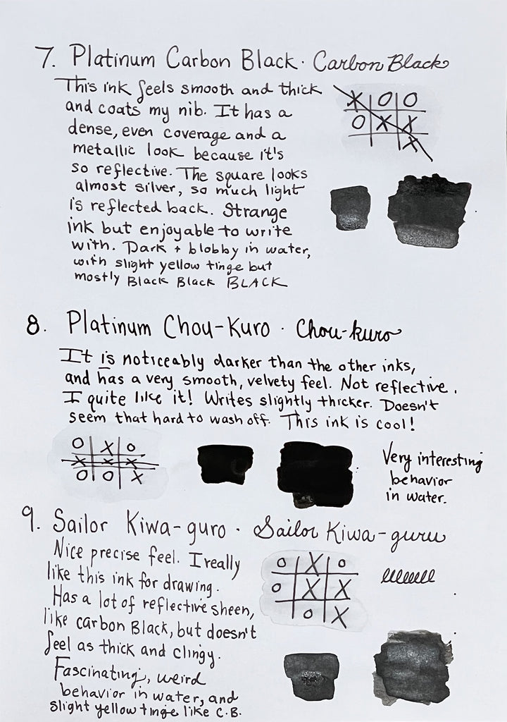 Platinum Carbon Black Fountain Pen Ink