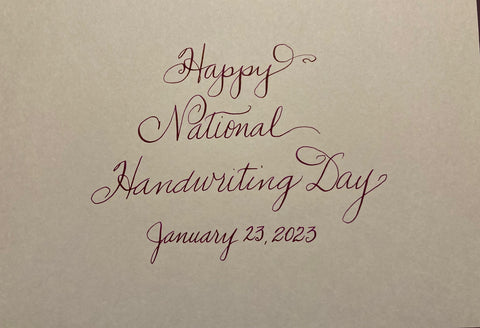 National Handwriting Day 2020 Means Fountain Pen Festivities - Pen Chalet