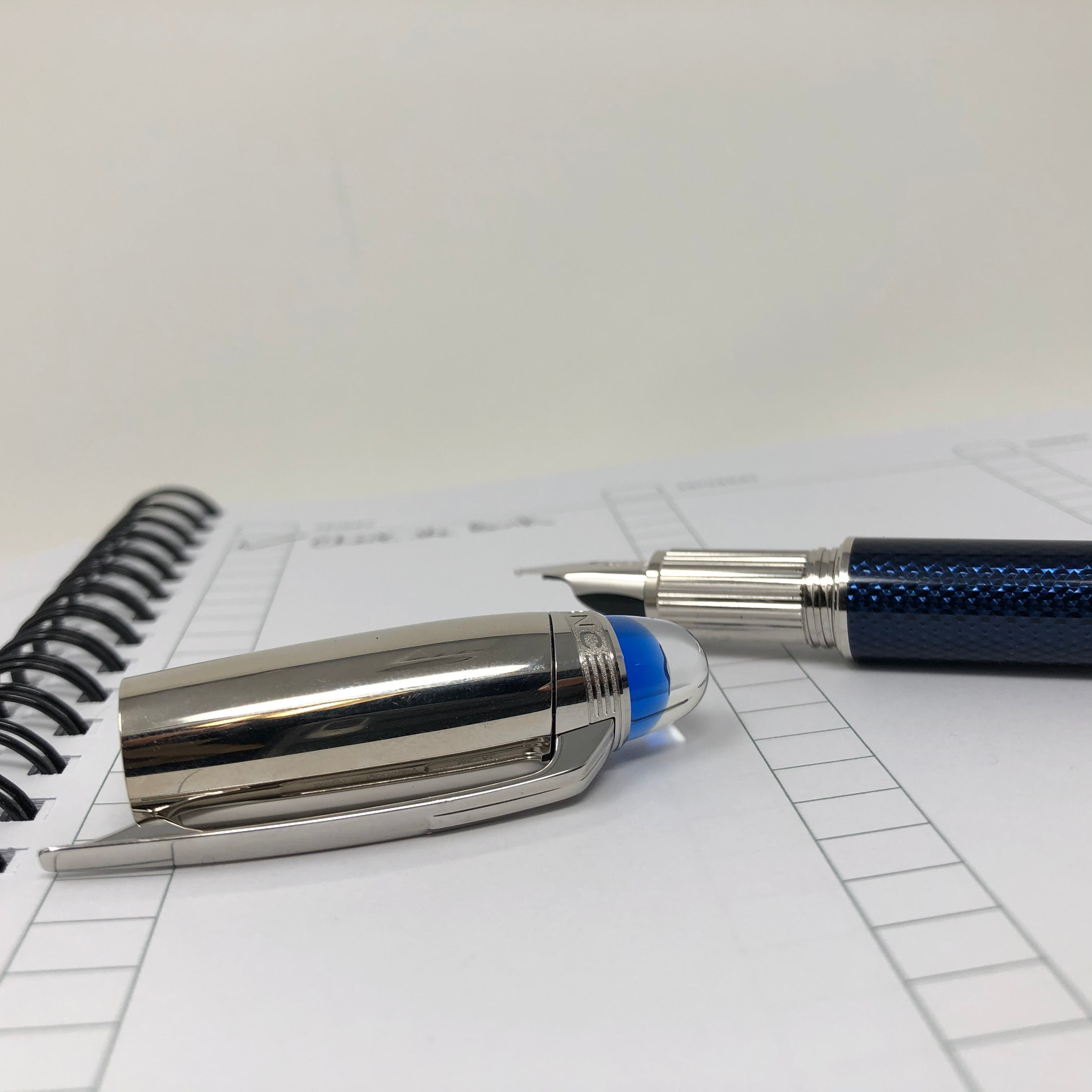 montblanc starwalker blue planet fountain pen