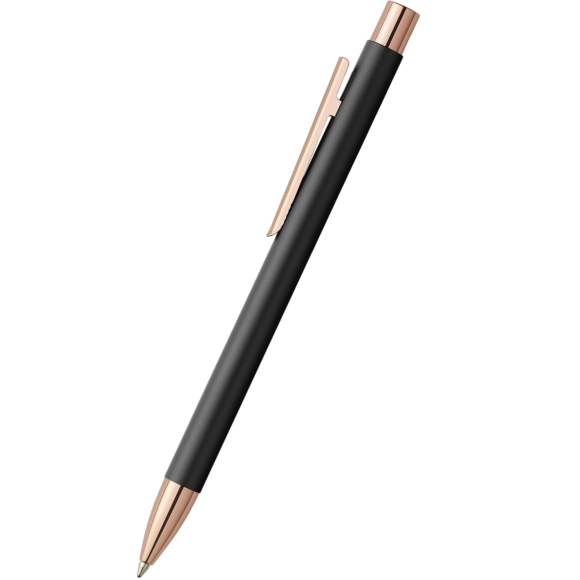 Faber-Castell Neo Slim Fountain Pen - Black Matte & Rose Gold - Medium