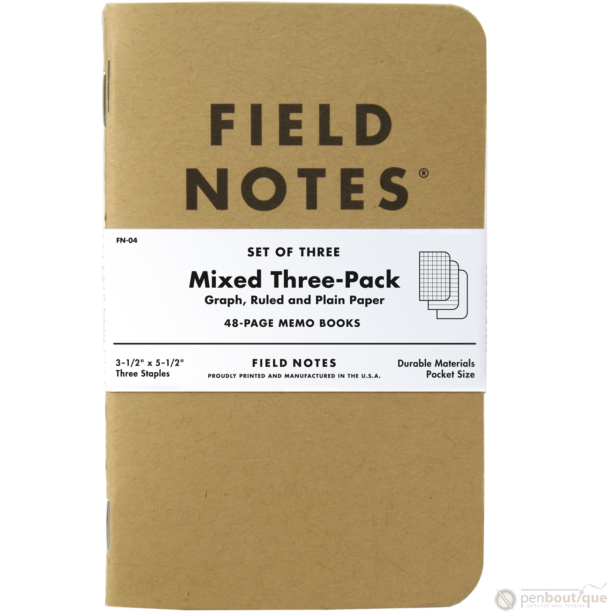 Field Notes - Pitch Black Memo Book (3-pack) Ruled