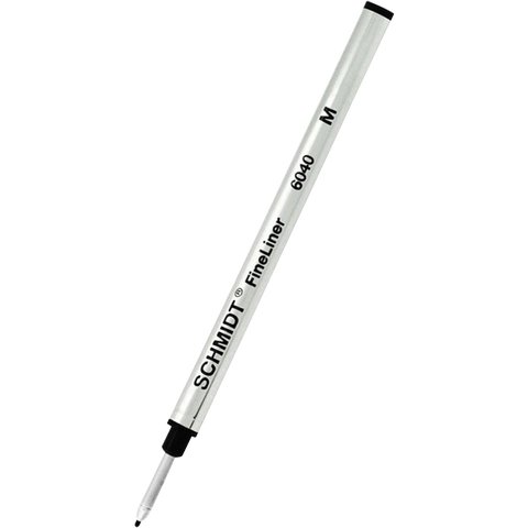 Schmidt 6040 FineLiner Fiber Tip Metal Rollerball Refill in Black