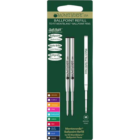 Aurora Thesi Ballpoint Refill - Black - Medium - Pen Boutique Ltd