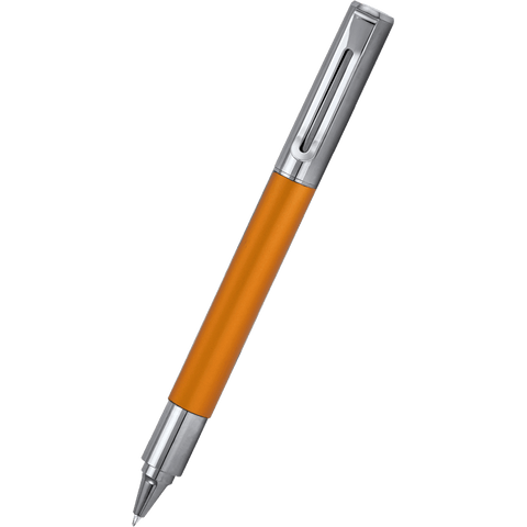 A Montegrappa roller ball pen in orange, together with a Louis