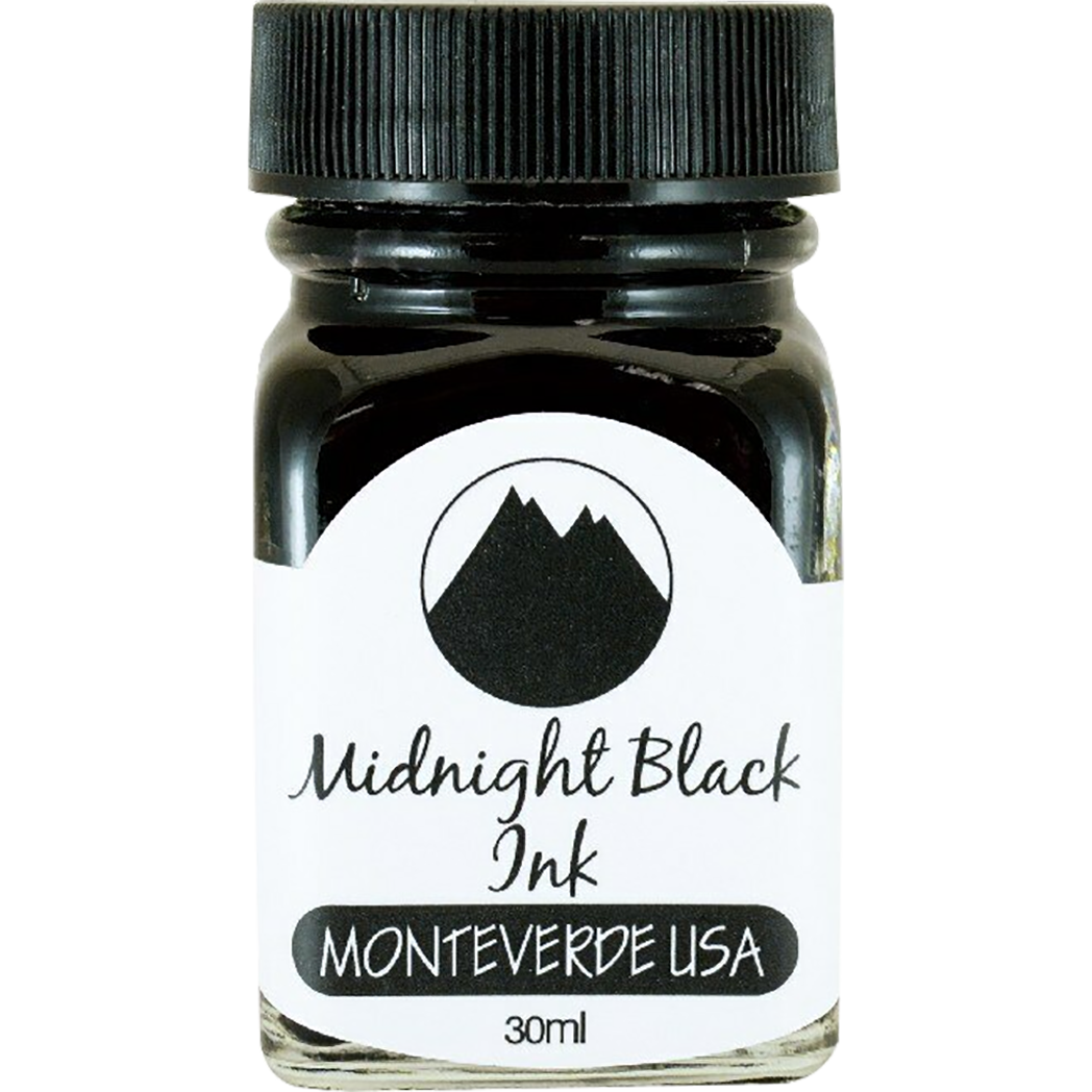 Monteverde USA 90ml Fountain Pen Ink Bottle Midnight Black