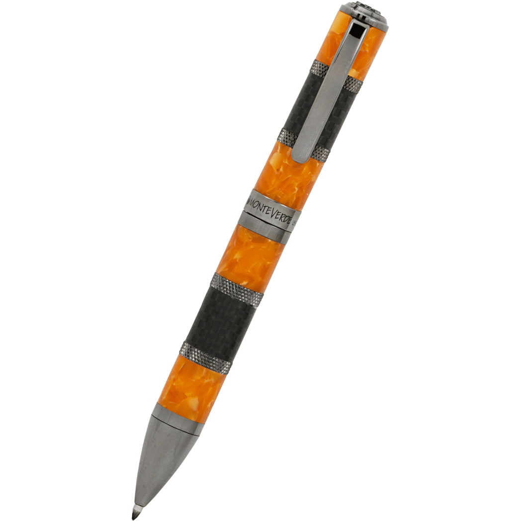 Monteverde Regatta Sport Ballpoint Pen - Orange/Carbon Fiber - Pen Boutique  Ltd