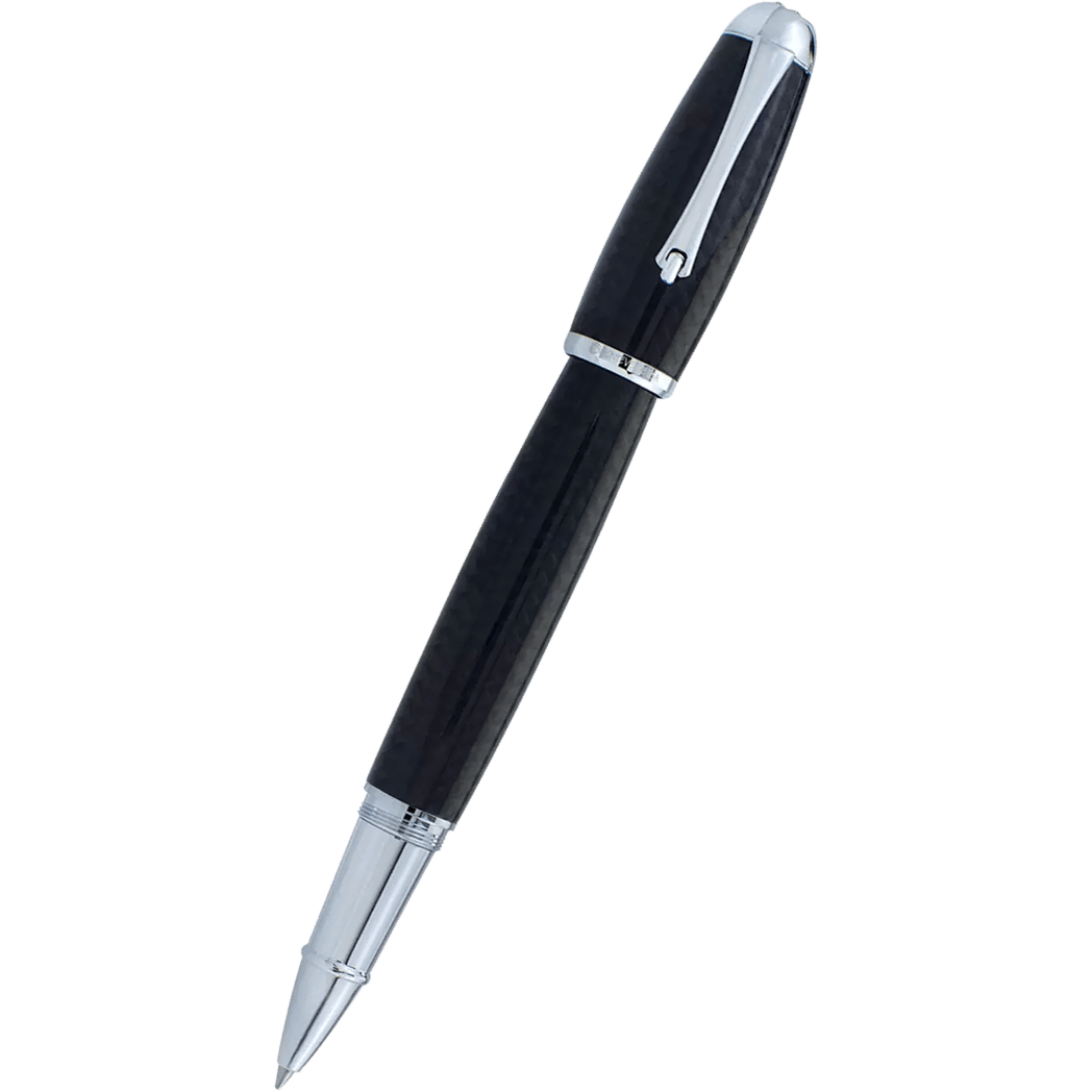 Monteverde Super Mega Fountain Pen - Carbon Fiber - Gunmetal - Pen Boutique  Ltd
