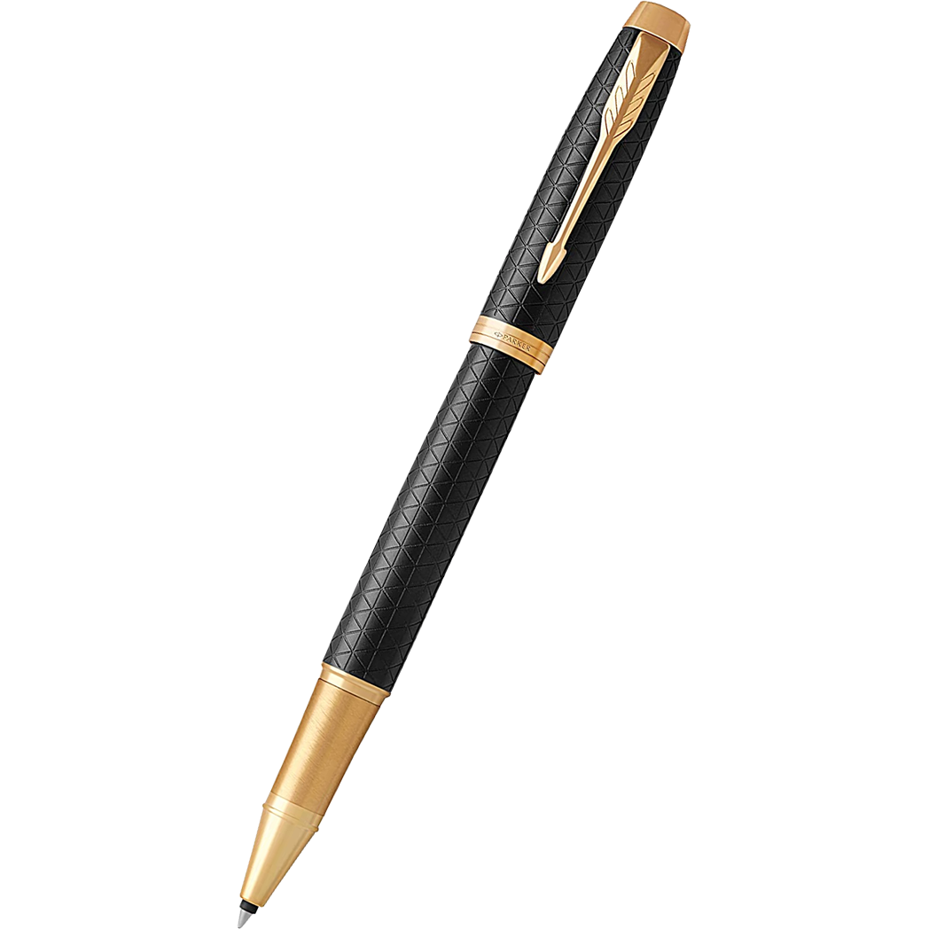 zuur Weg huis Acteur Parker IM Premium Black with Gold Trim Rollerball Pen - Pen Boutique Ltd