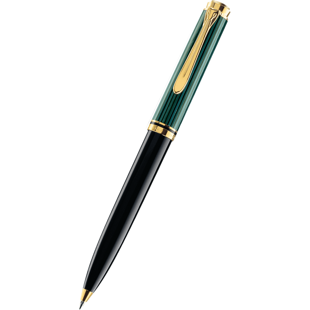 Centimeter Traditie leef ermee Pelikan Souveran Ballpoint Pen - K600 Black/Green - Pen Boutique Ltd